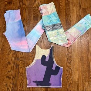 TEEKI BUNDLE of 3!!!! Soft buttery unique yoga leggings